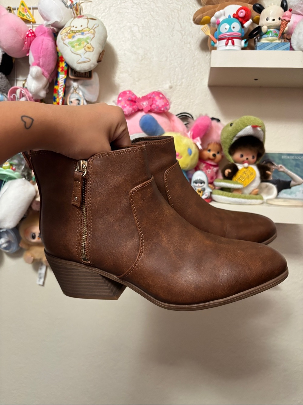 Dr. Scholl’s Women’s Lawless Ankle Western Boots Booties Sz 10